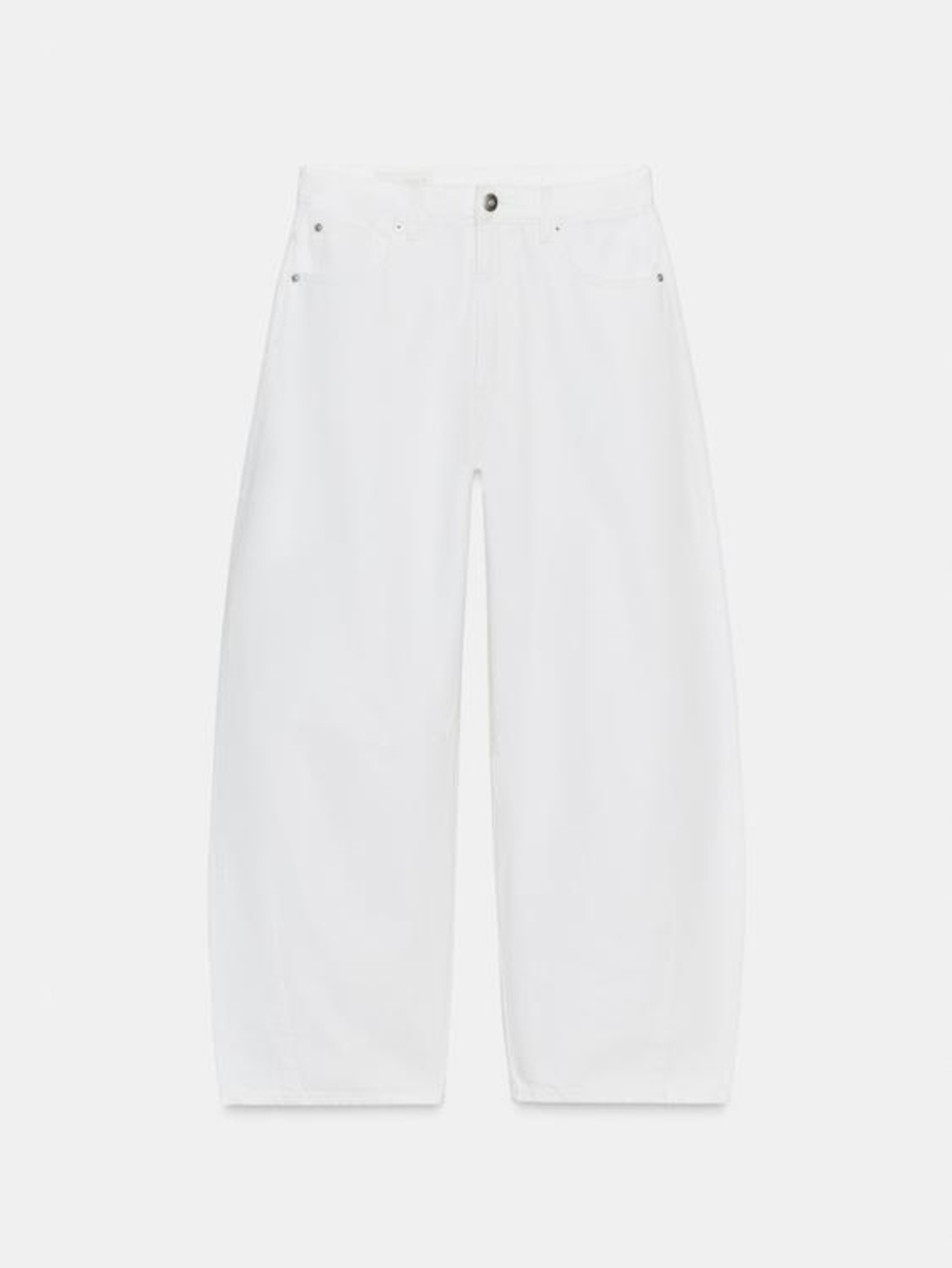 Zara Barrel Jeans - Oyster White